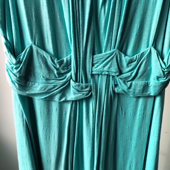 GUC Ricki's Teal Jersey Knit Dress XL - Picture 4 of 6